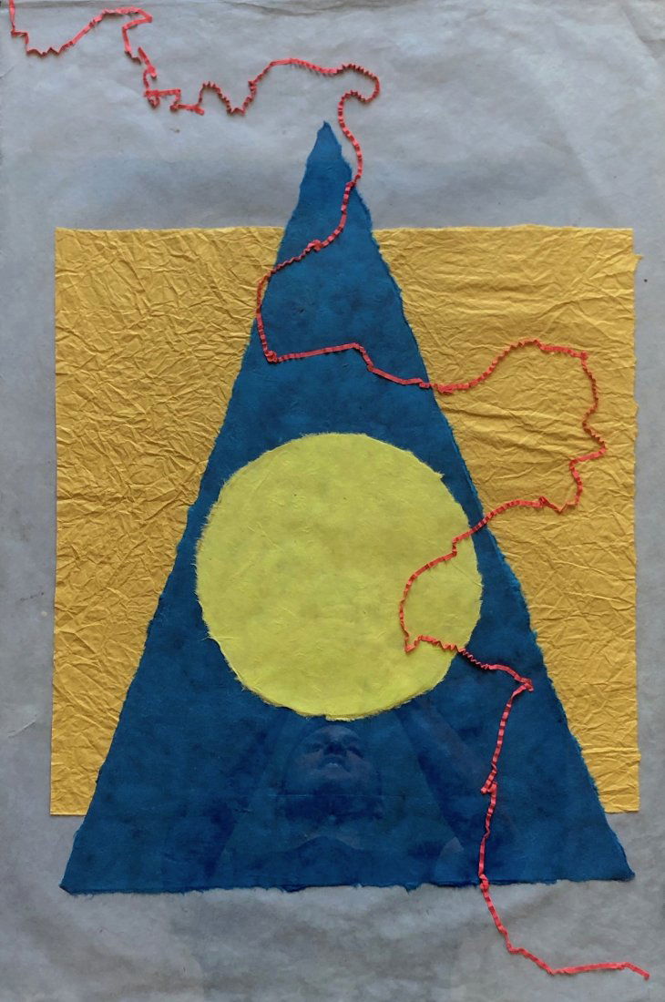 Contemporary Abstract Mixed Media, Unknown Artist (1 of 3)