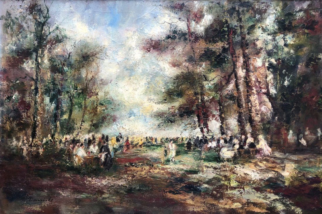 Early 20th Impressionist Landscape Illegible Signature (1 of 4)