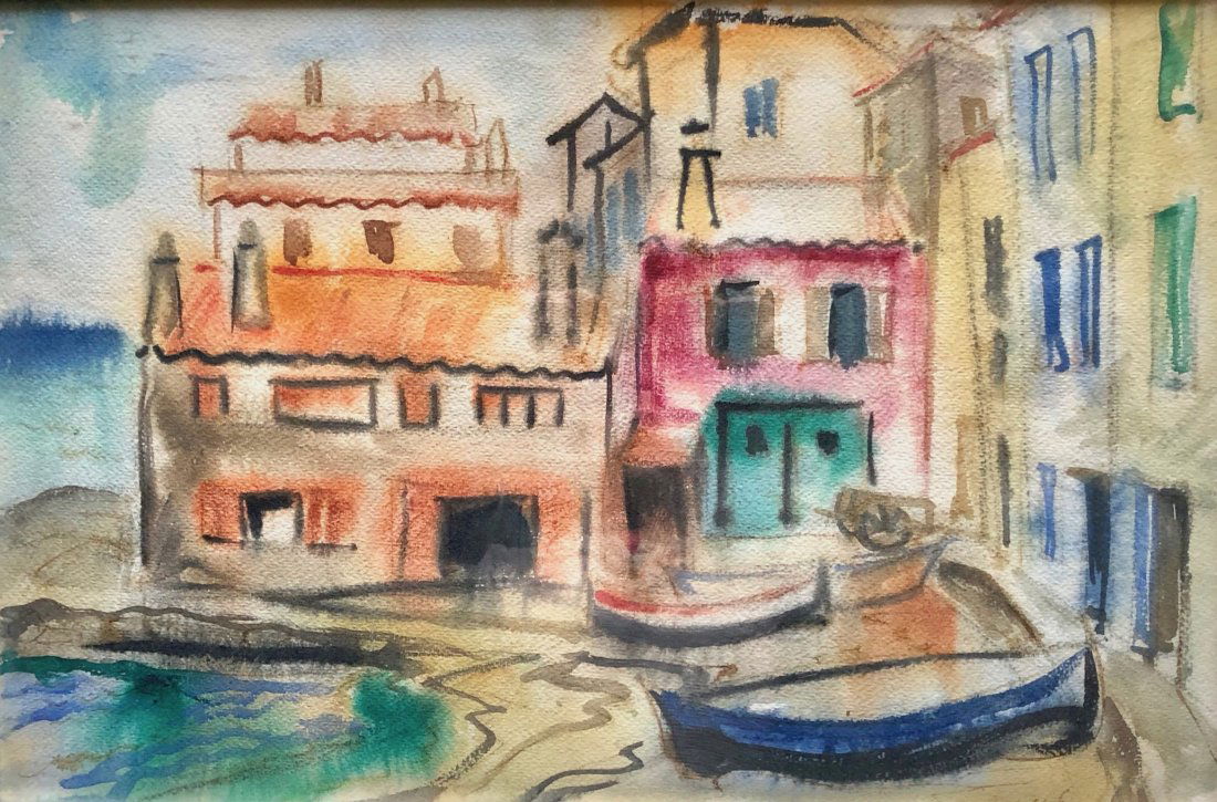 DORIS JEAN McCARTHY (1910-2010, Alberta) Harbor Scene (1 of 5)