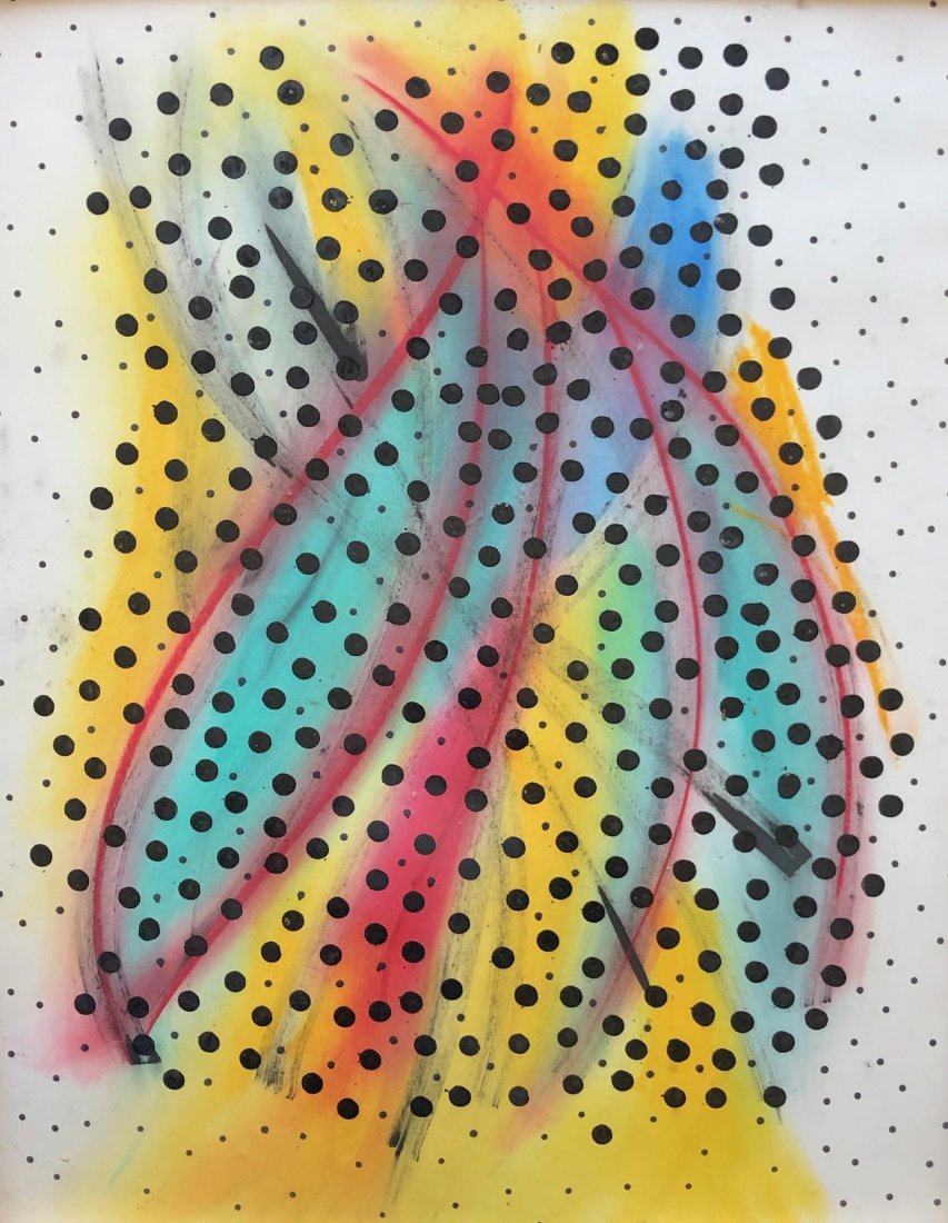 Colourful Abstract Painting, Unknown Artist (1 of 3)