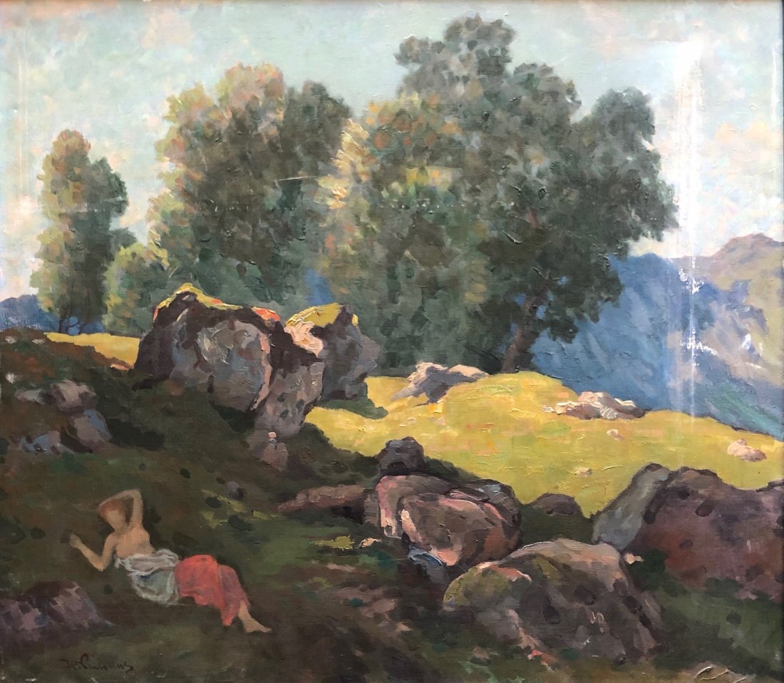 WILLY PREETORIUS (1882-1964, German) Landscape: WILLY PREETORIUS