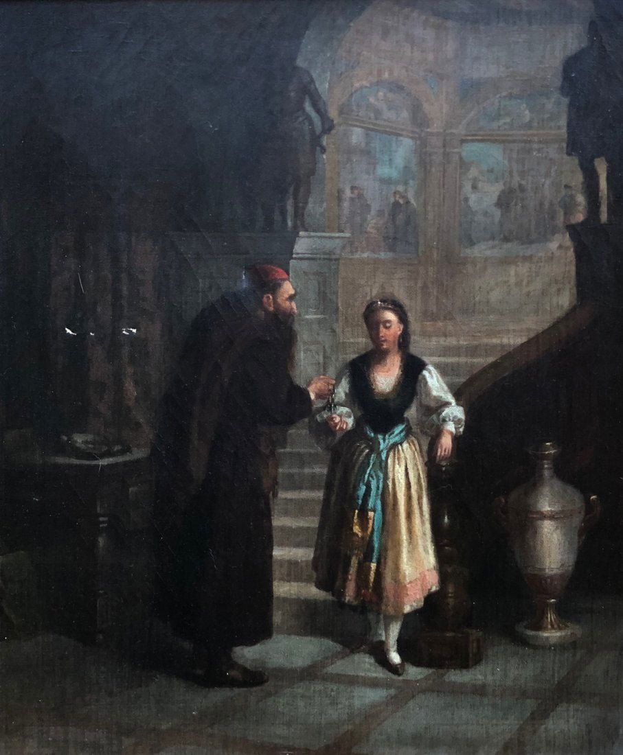 19th Century Israeli Genre Scene Signed RH REED (1 of 6)