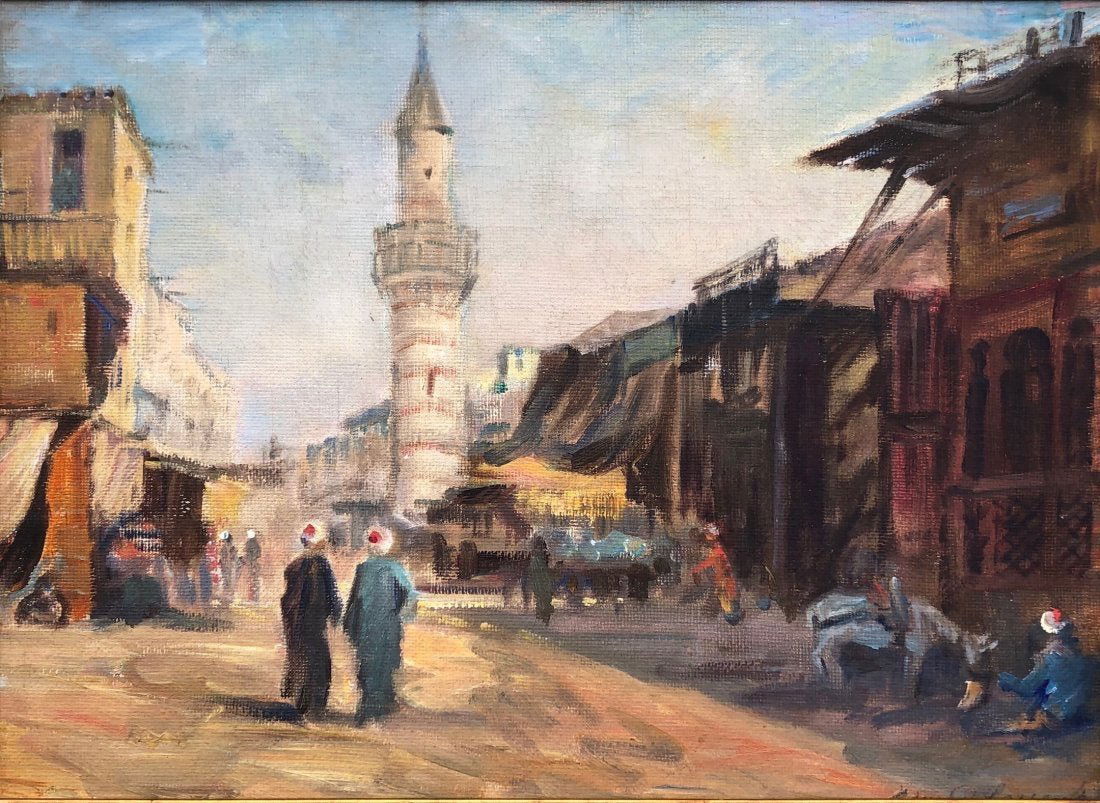 EJNAR R. LARSEN (1902-1986, Denmark) Orientalist Scene (1 of 5)