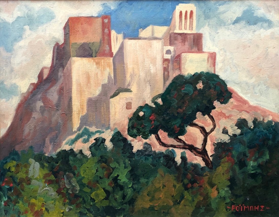 CHRISTODOULOS ROIBIS (1900-1963, Greece) Acropolis (1 of 5)