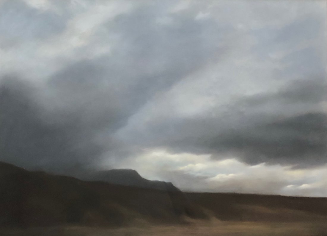 Impressionist Western Landscape, Illegible Signature (1 of 5)