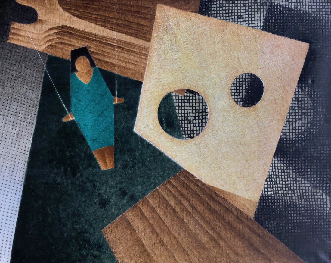 Large Modern Surrealist Painting, Findlay Galleries NYC (1 of 6)