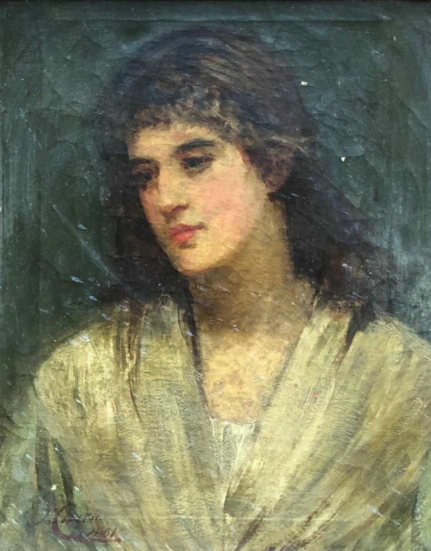 JAMES CHARLES (1851-1906, English) Portrait Of A Woman (1 of 10)