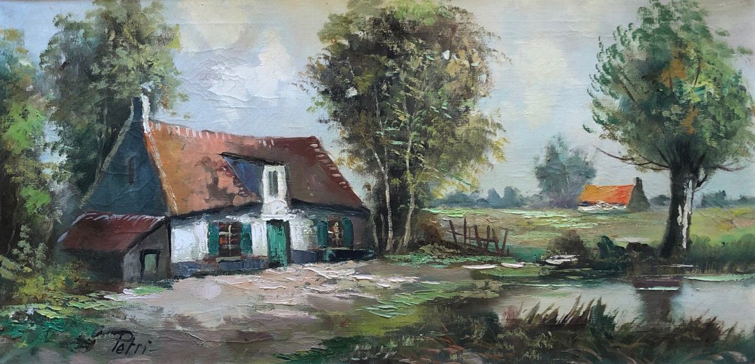 FRANK PERRI (1918-1999, Illinois) Landscape (1 of 3)