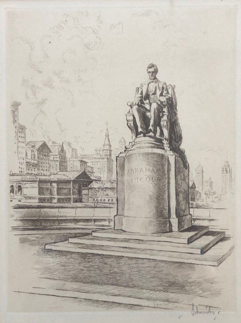 Otto J Schneider, President Abraham Lincoln Statue (1 of 4)