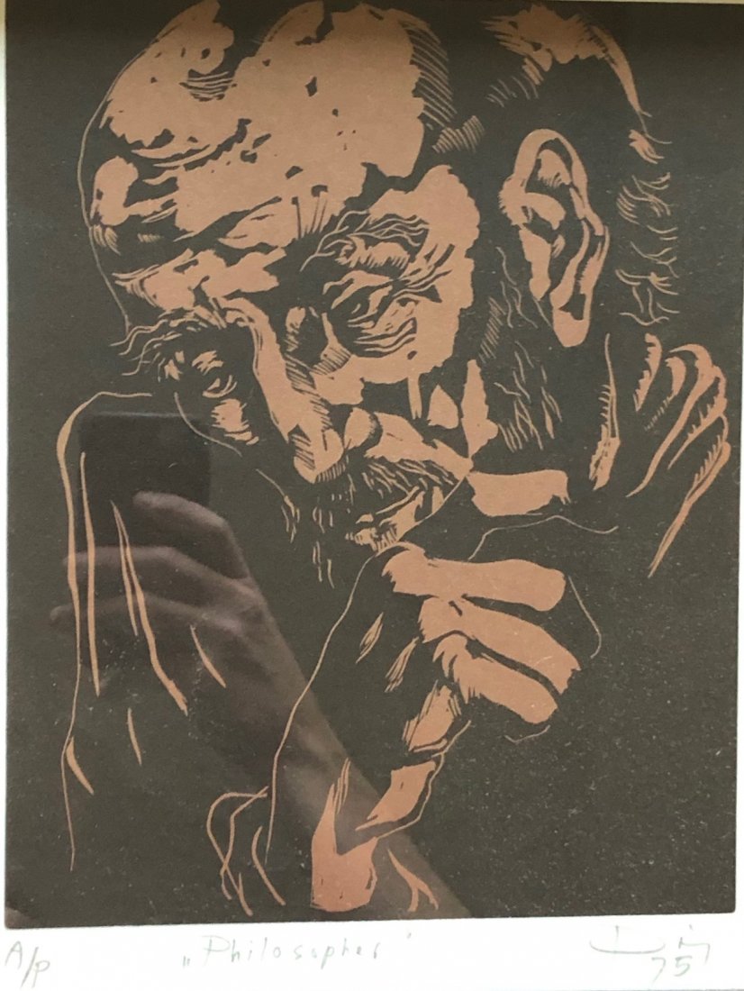 LASZLO DUS (b. 1941, Hungary) The Philosopher (1 of 5)