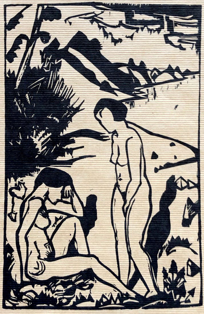 ERICH HECKEL (1833-1970, Germeny) Woodcut (1 of 2)