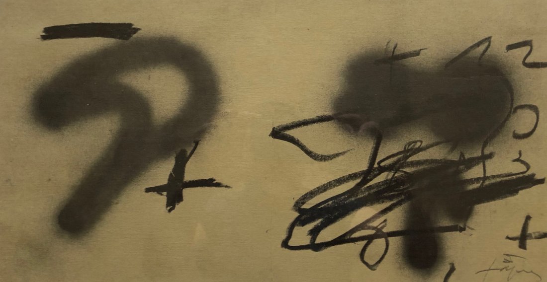 ANTONI TAPIES (1923-2012, Spain) Off Set Lithopgraph (1 of 4)
