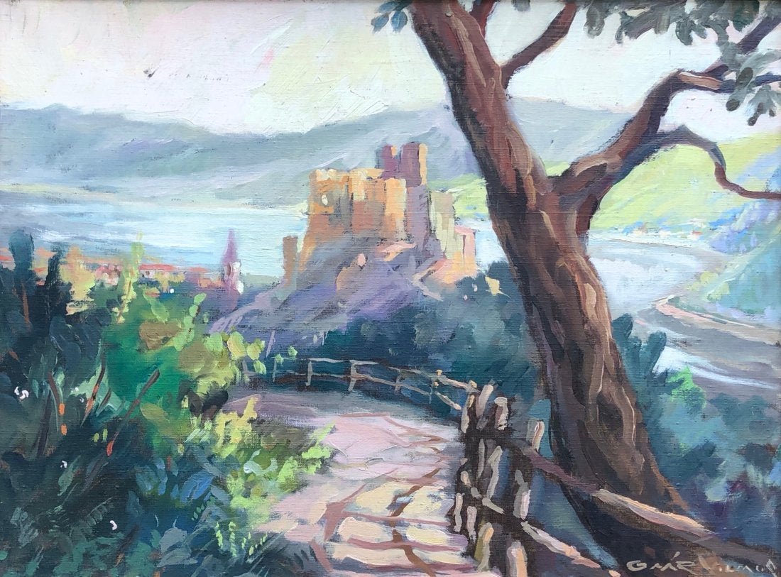 GAAR VILMOS (20th c, Hungarian) Impressionist: Landscape. Oil on canvas 16 x 12 in., 24 1/4 x 20 1/4 in. (framed)
