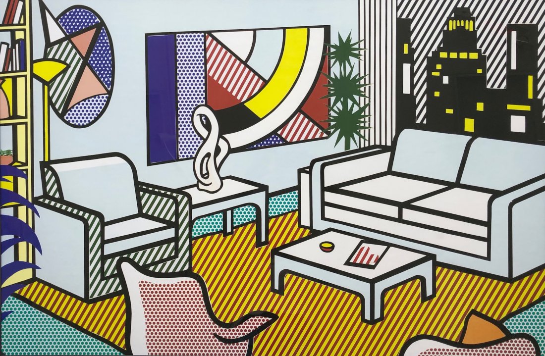 After Roy Lichtenstein, Off Set Lithograph: Large poster 48 1/2 x 32 in. (sight), 58 x 41 in. (framed)