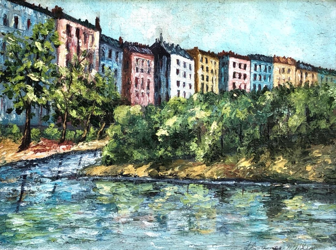 FLORENCE WILSON (1879-1973 San Francisco) Impressionist: Oil on board 16 x 12 in., 21 3/4 x 17 3/4 in. (framed). From askart.com: Born in San Francisco, CA on Sept. 14, 1879. Florence Wilson studied painting locally in the studio of Mattie A. Terry. By 1900