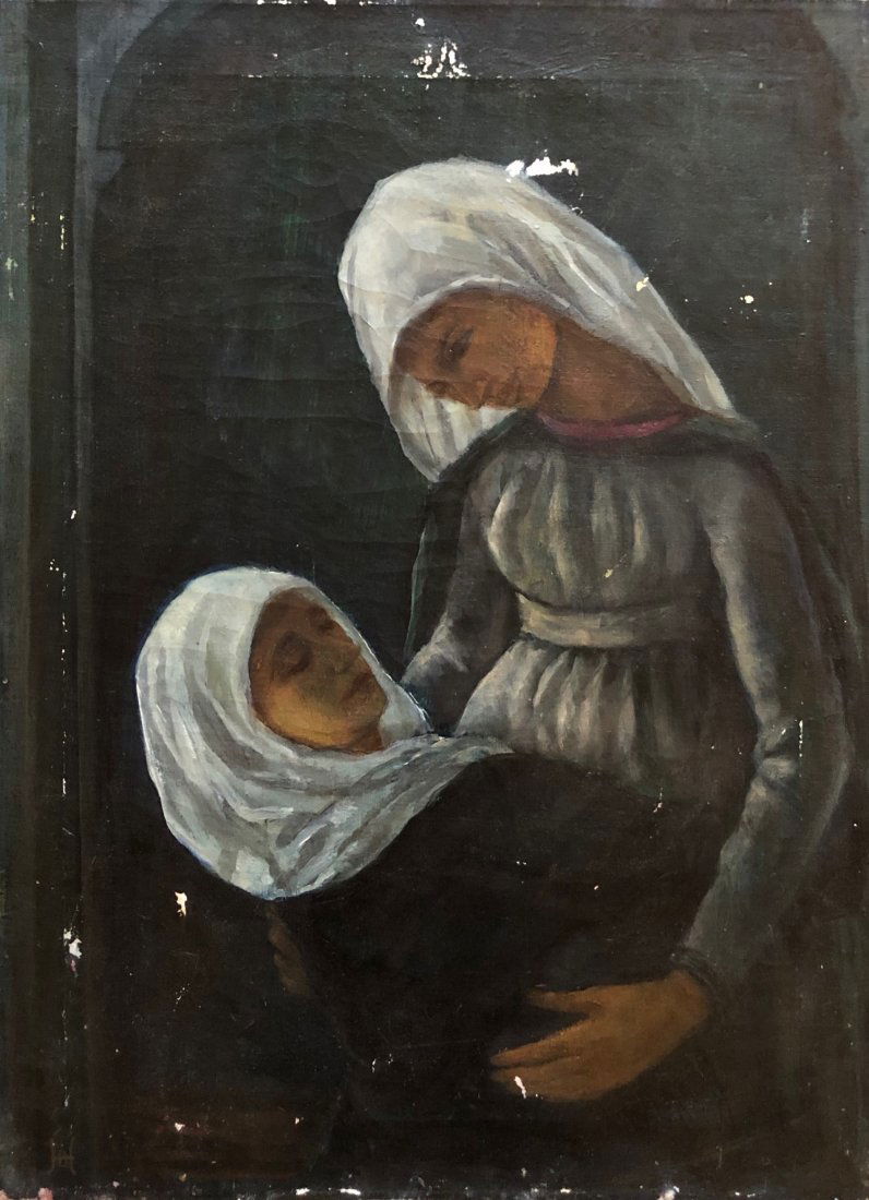 BERTHA DE HELLEBRANTH (20th c,NJ) The Visitation (1 of 6)