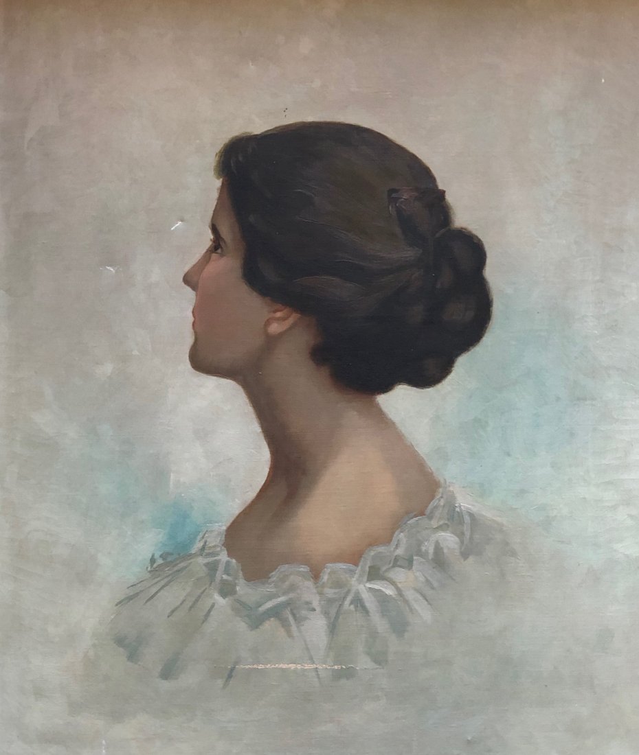 Antique Portrait, West Chester, PA, Period Frame (1 of 7)