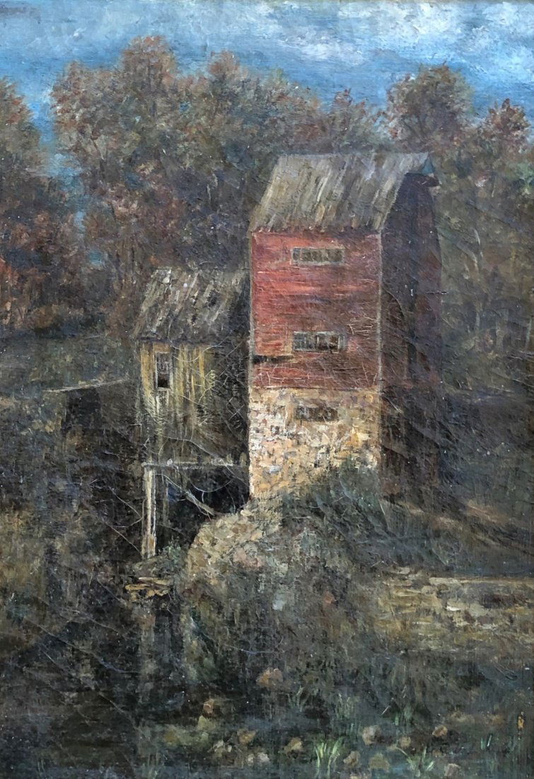 19th c. Pennsylvania Impressionist Landscape Signed (1 of 5)