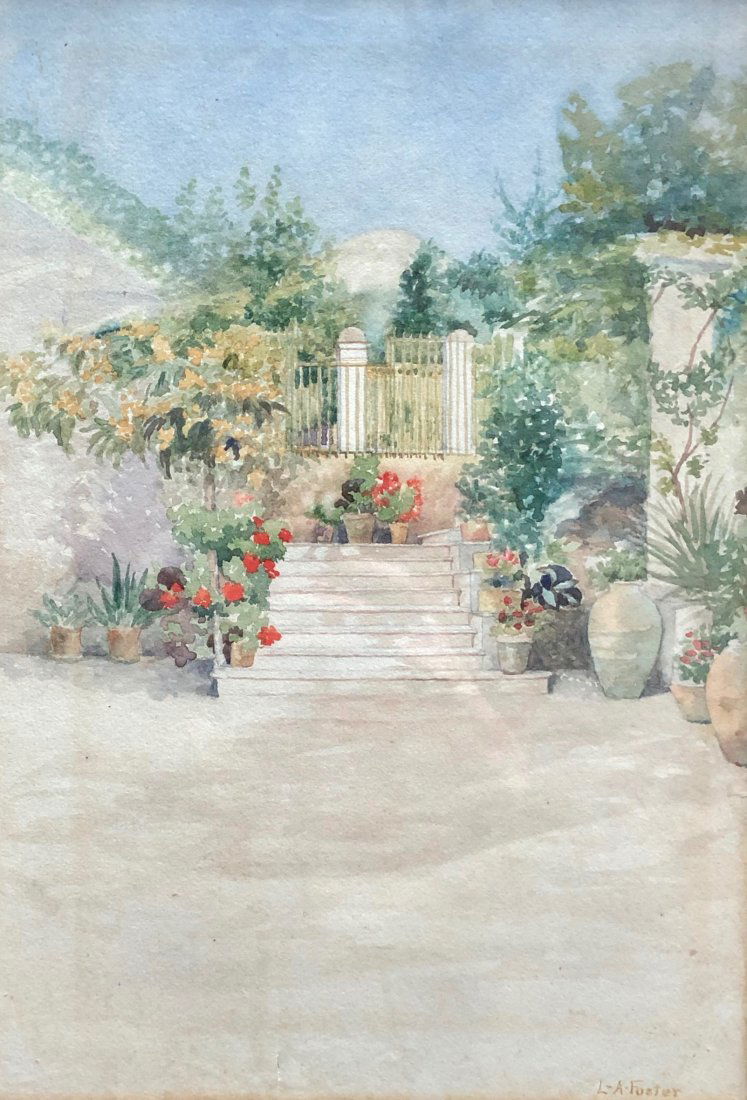 L.A FOSTER, Watercolor Given As Gift To Harvard College (1 of 8)