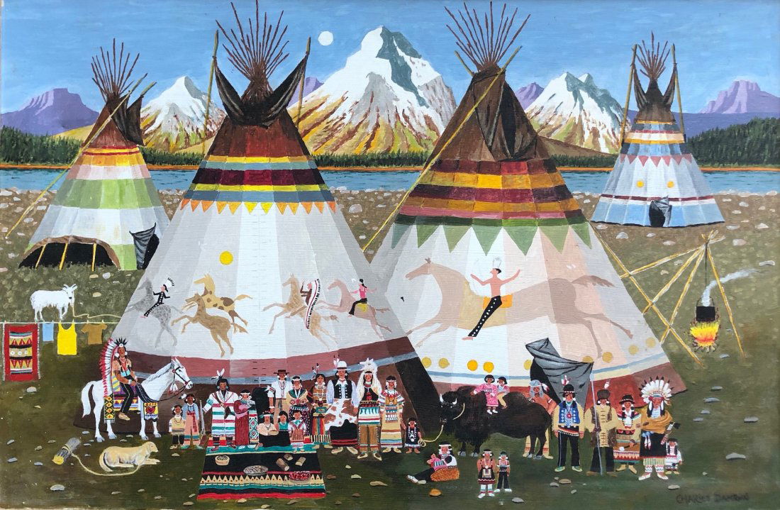 CHARLES DAMROW (1916-1989, Arizona) Native Americans (1 of 4)