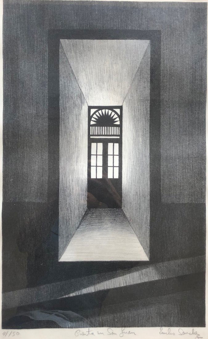 EMILIO SANCHEZ (1921-1999, Cuba) San Jaun (1 of 4)