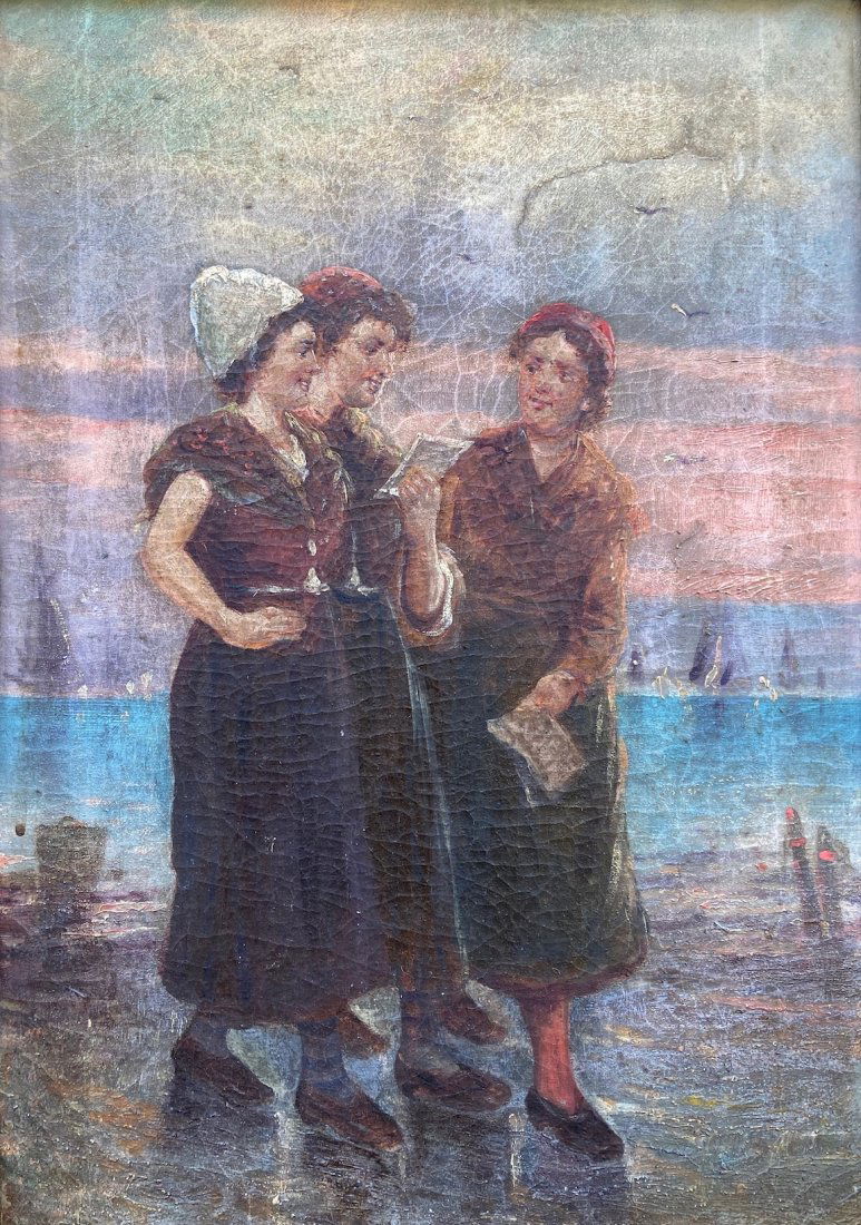 19th Century Dutch Genre Scene, Unknown Artist (1 of 3)