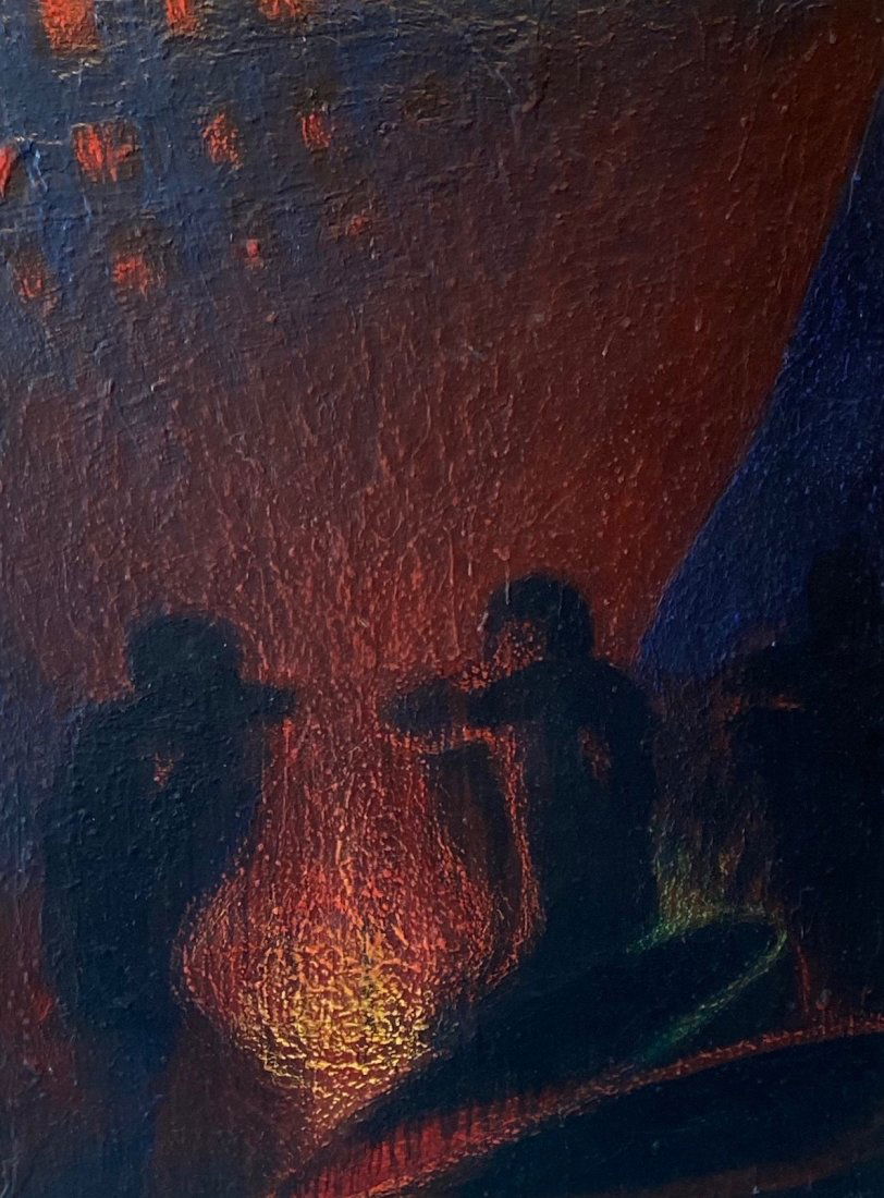 FRANK HYDER (b. 1951, American) Campfire (1 of 3)