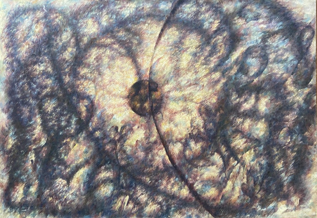 GLENN STUART PEARCE (1909-1986, Pennsylvania) Abstract: Oil on canvas 40 x 36 in.