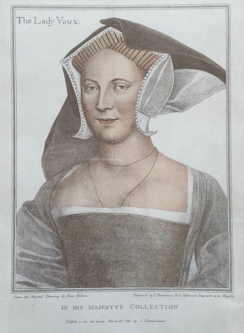 The Lady Vaux, Engraving By F. Bartolozzi (1 of 4)