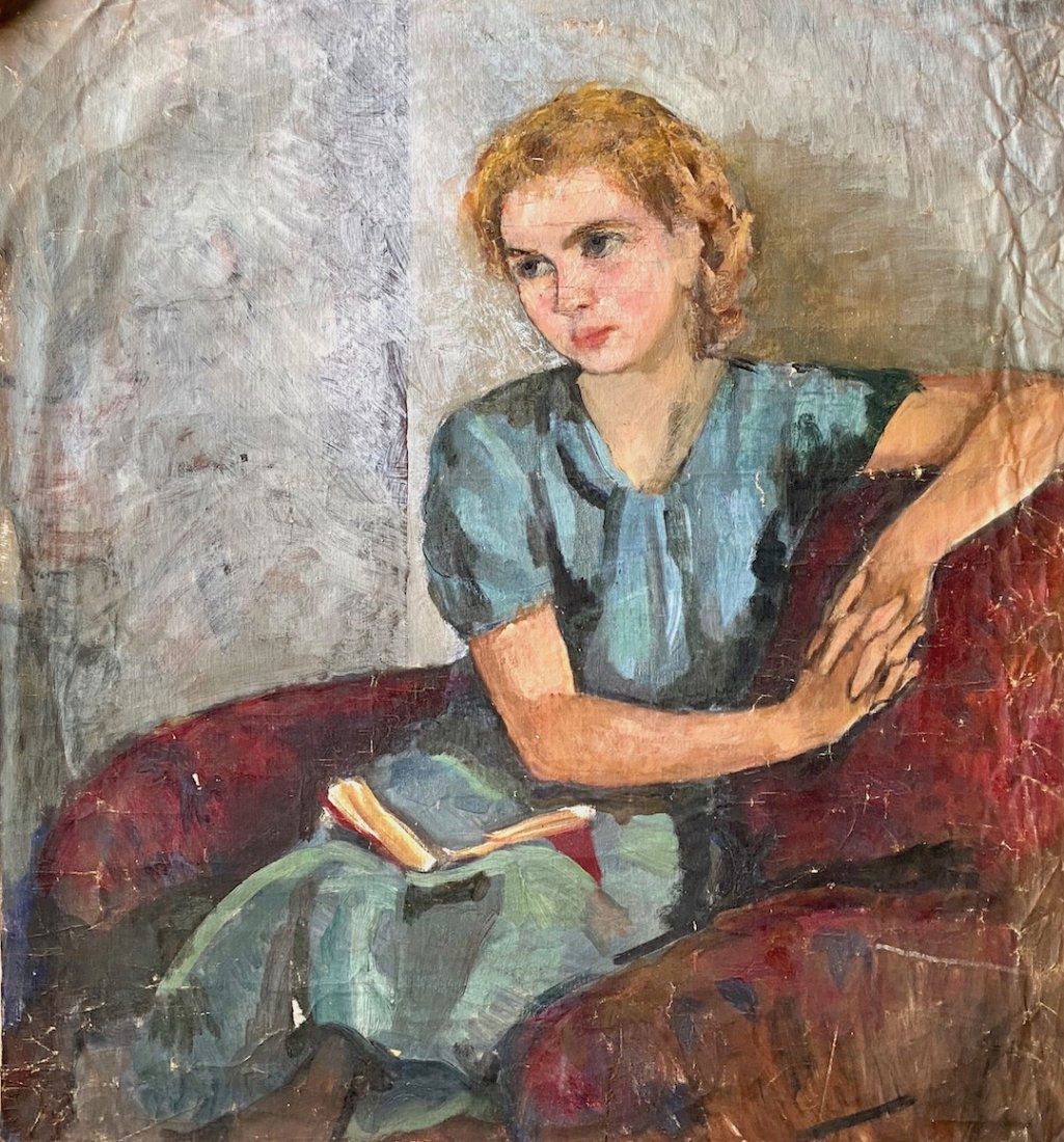 BERTHA DE HELLEBRANTH (20th c, American) Portrait (1 of 4)