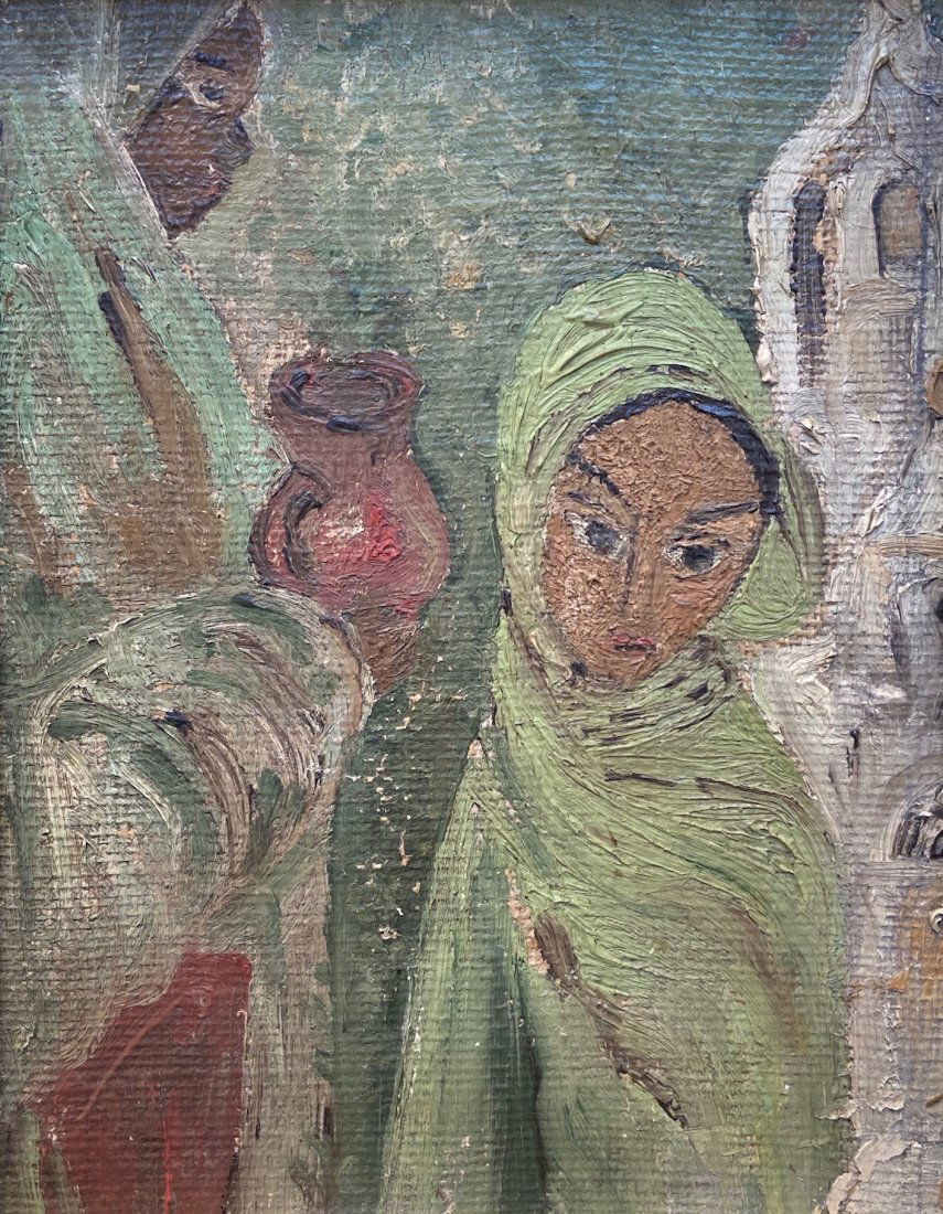 Modernist Orientalist Street Scene, Unknown Artist (1 of 3)