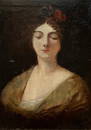 19th Century Portrait Of A Woman, Illegible Signature