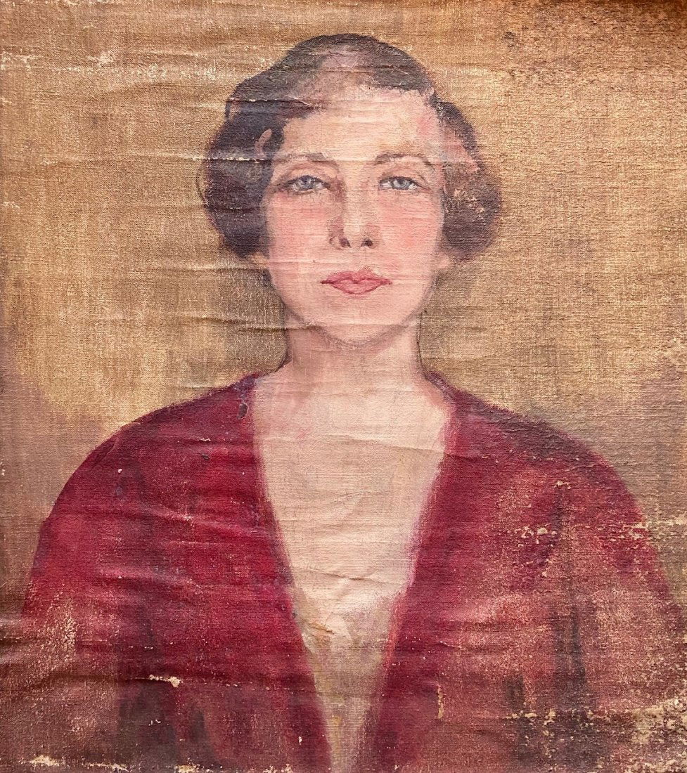 BERTHA DE HELLEBRANTH (20th c, American) Portrait (1 of 3)