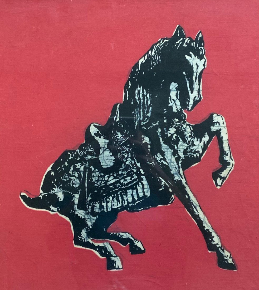 Taiwanese Batik Painting Of A Horse, Unknown Artist (1 of 5)