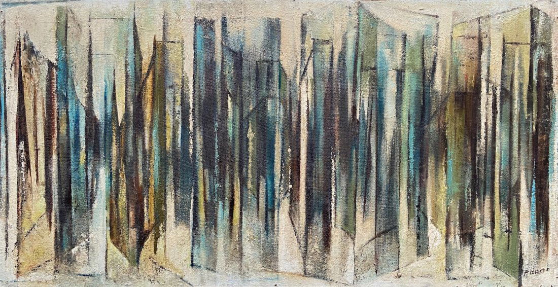 Mid-Century Abstract Expressionist Painting, Signed (1 of 4)