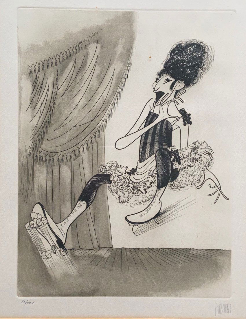 AL HIRSCHFELD (1903-2003, American) Barbara Streisand (1 of 5)