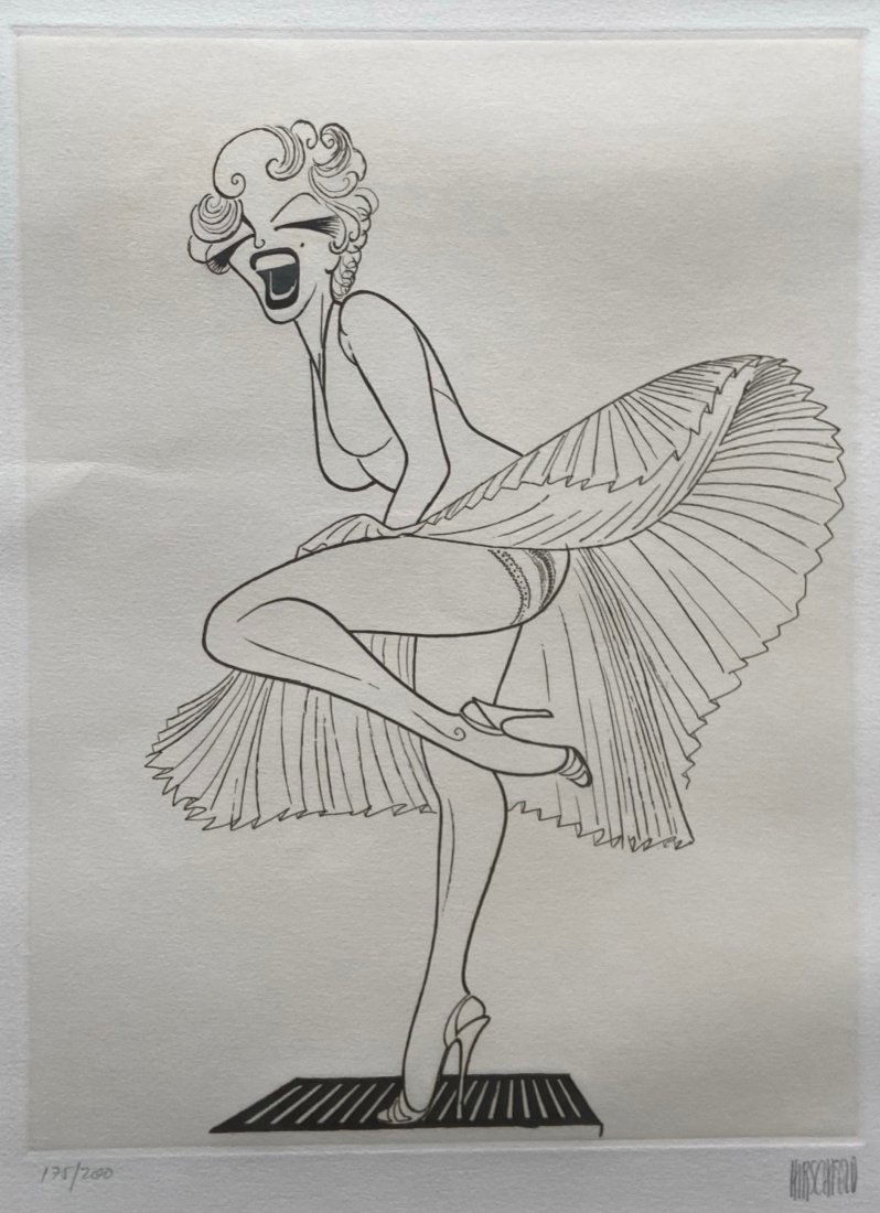 AL HIRSCHFELD (1903-2003, American) Marilyn Monroe (1 of 5)