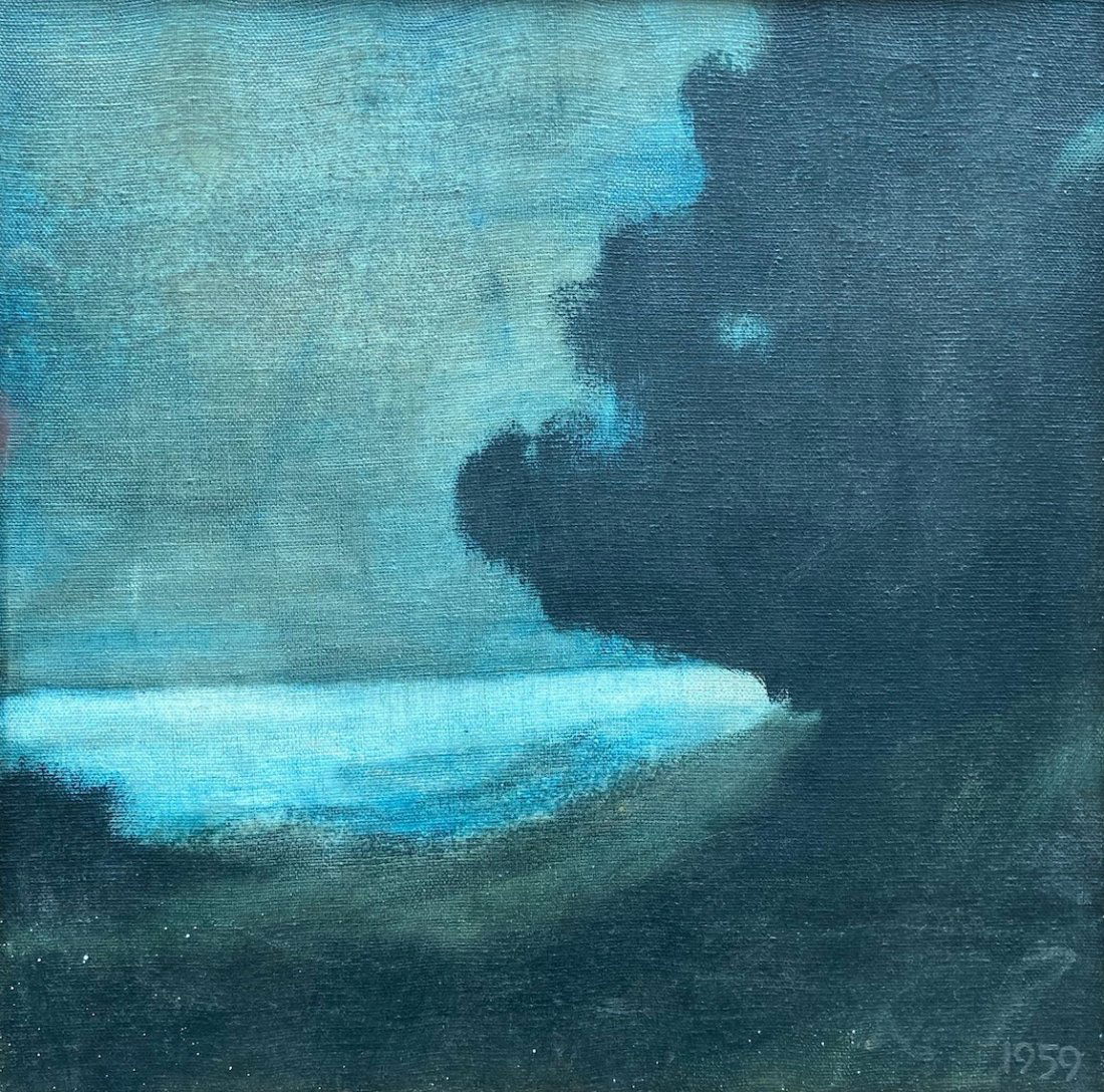 Tonalist Landscape, Unknown Artist Dated 1959 (1 of 4)