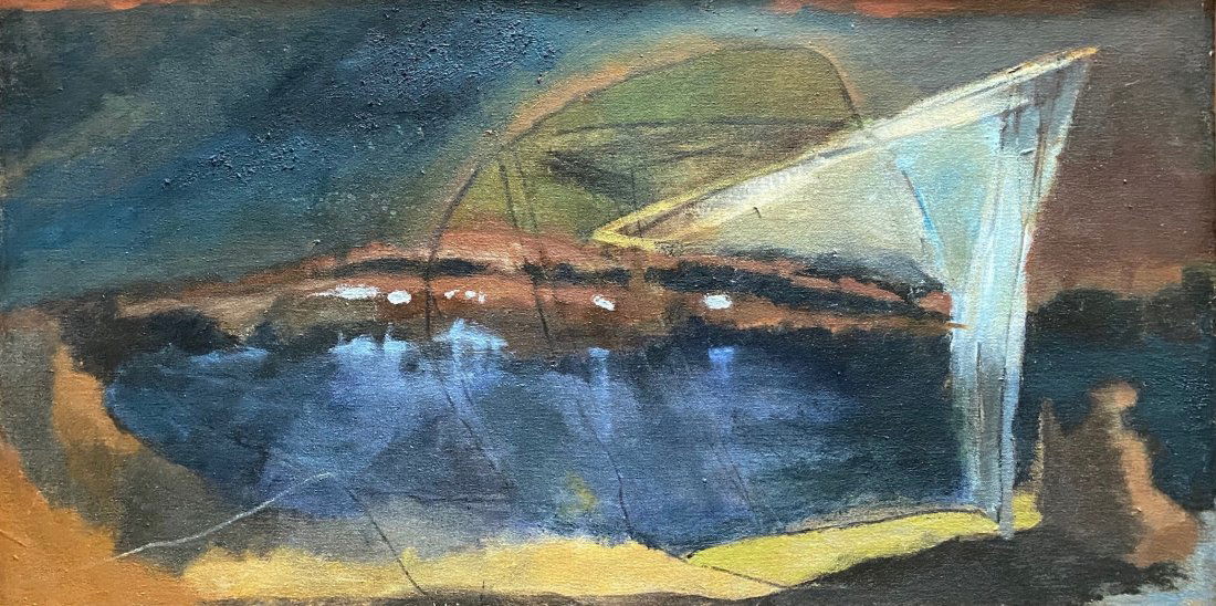 Modern Abstract, Oil On Canvas, Signed Verso (1 of 4)