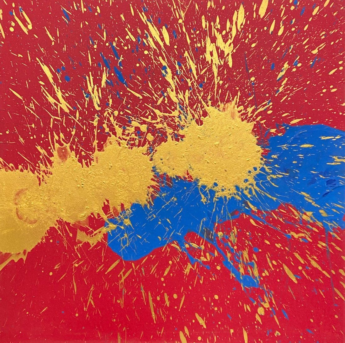 Modern Abstract Expressionist Painting, Unsigned (1 of 2)