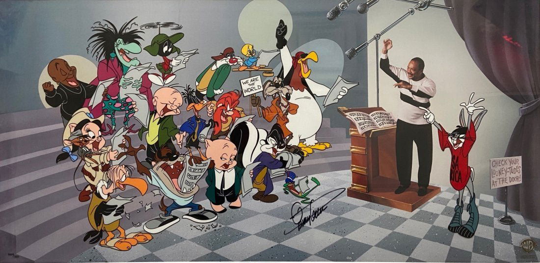 Warner Brothers Animation Art, Quincy Jones Signed (1 of 6)