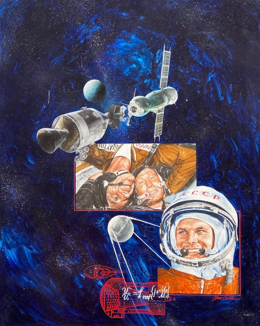 CHRIS CALLE (b. 1961, American) USSR Space illustration (1 of 5)