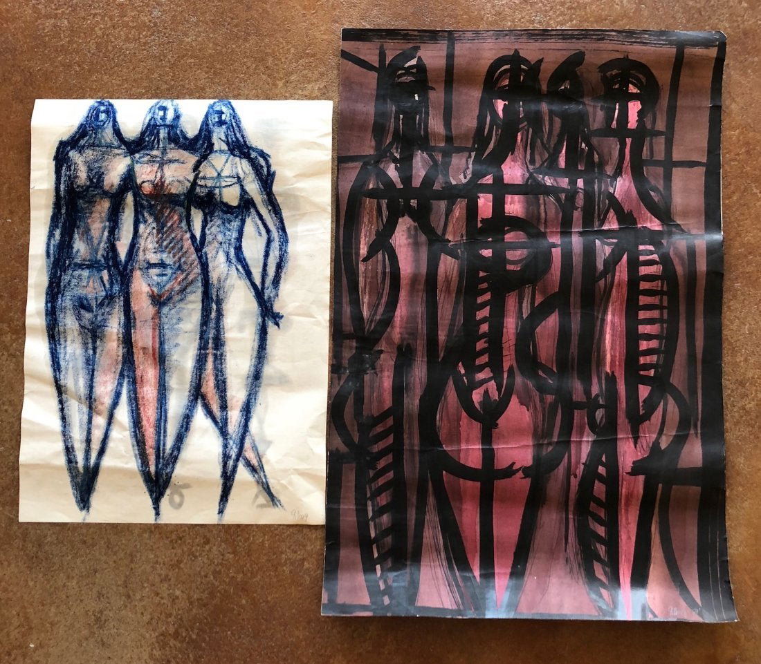 ROBERT GILBERG (California, 1911-1970) Modern Drawings (1 of 7)