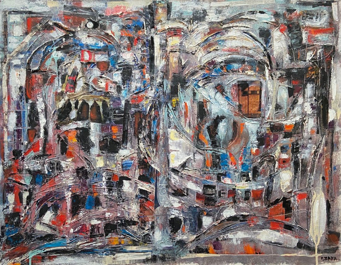 CATHERINE ZAKAS (b. 1936, Greece) Abstract (1 of 4)