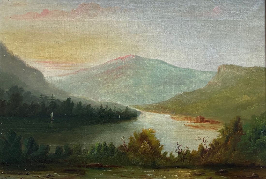 19th Century Hudson River School Landscape, Unsigned (1 of 3)
