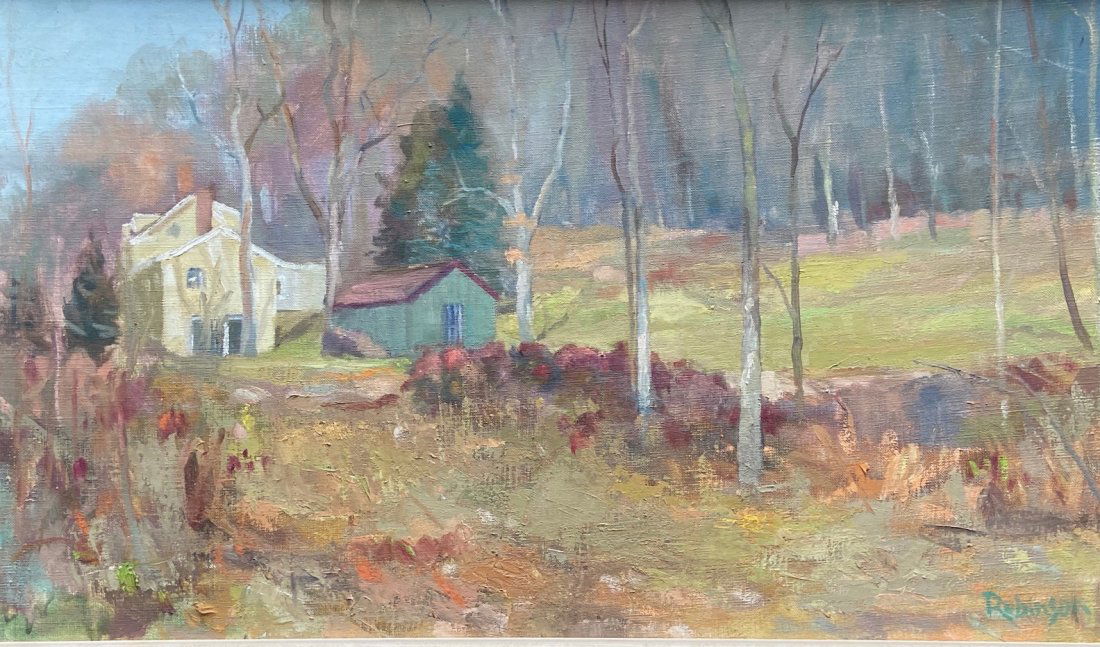 Impressionist Pennsylvania Landscape Signed Robinson (1 of 3)
