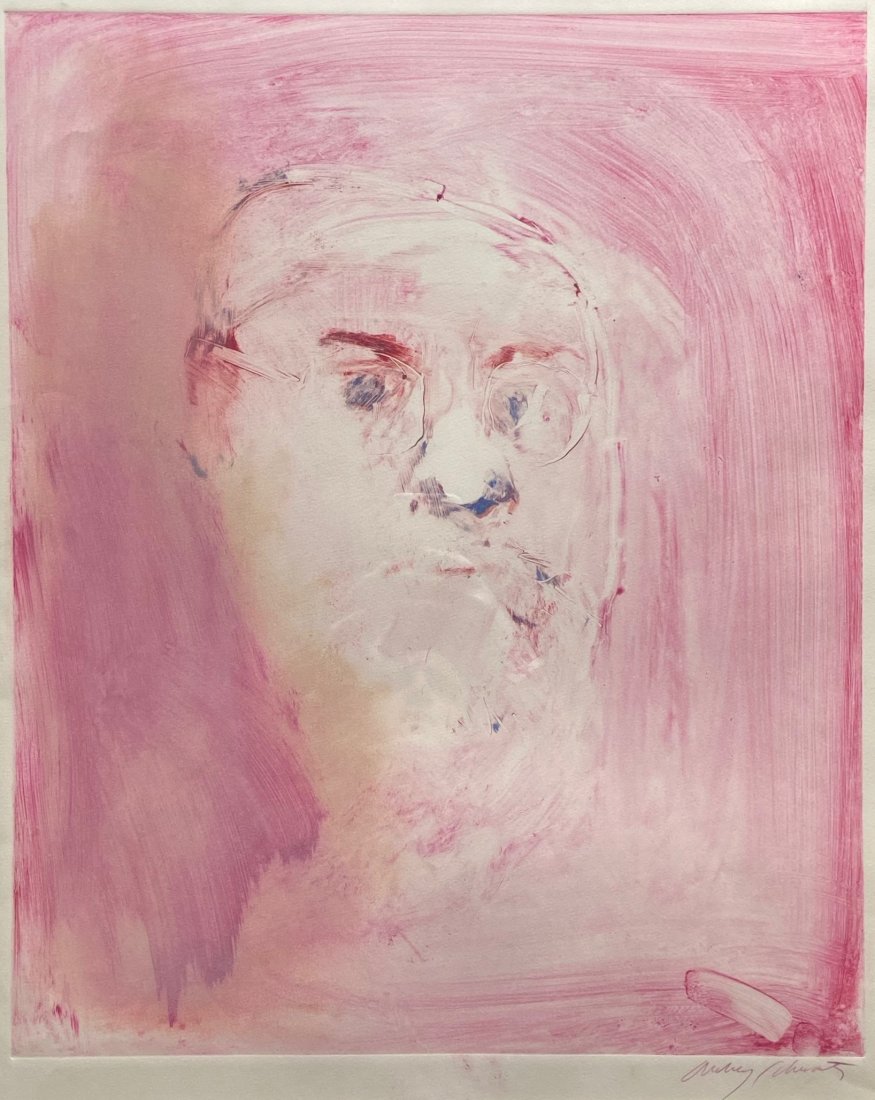 AUBREY SCHWARTZ (b. 1928, New York) Aquatint Portrait (1 of 4)