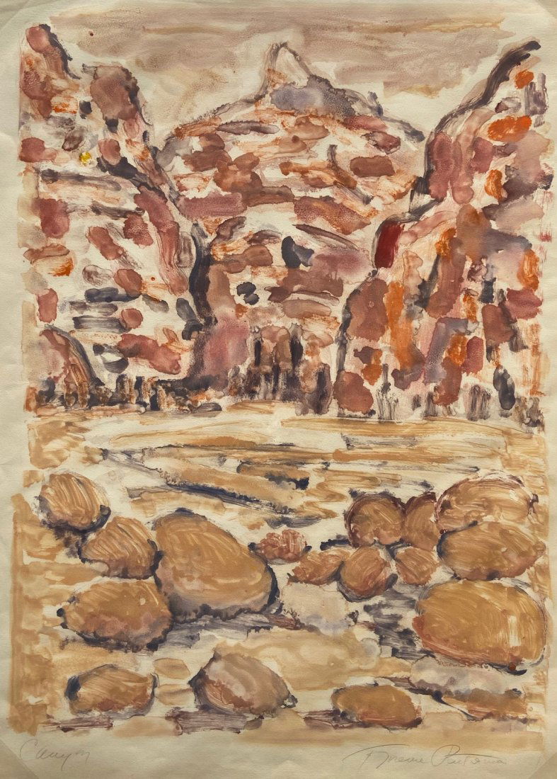 FLORENCE PUTTERMAN (b.1927, Pennsylvania) Canyon (1 of 3)