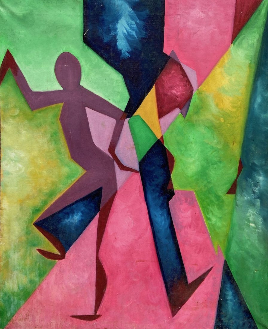 Mid-Century Modern Abstract, Unknown Artist (1 of 2)