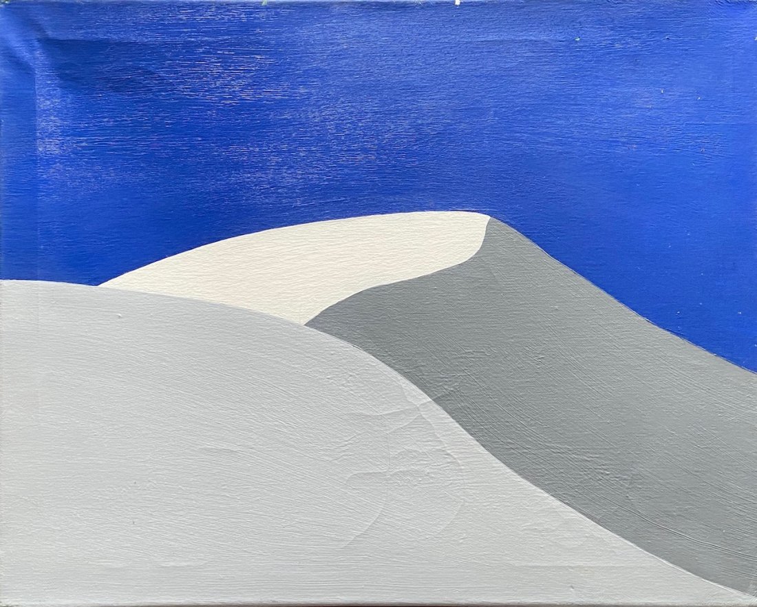 TIM RAY FISHER (b. 1969, Indiana) Abstract: Oil on canvas 20 x 16 in. Tim Ray Fisher was born on November 7, 1969, in Goshen, Indiana. He survived a traumatic childhood, which would later lead to PTSD and Major Depressive Disorder in his early 